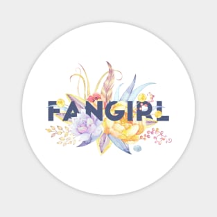 Floral FANGIRL Magnet